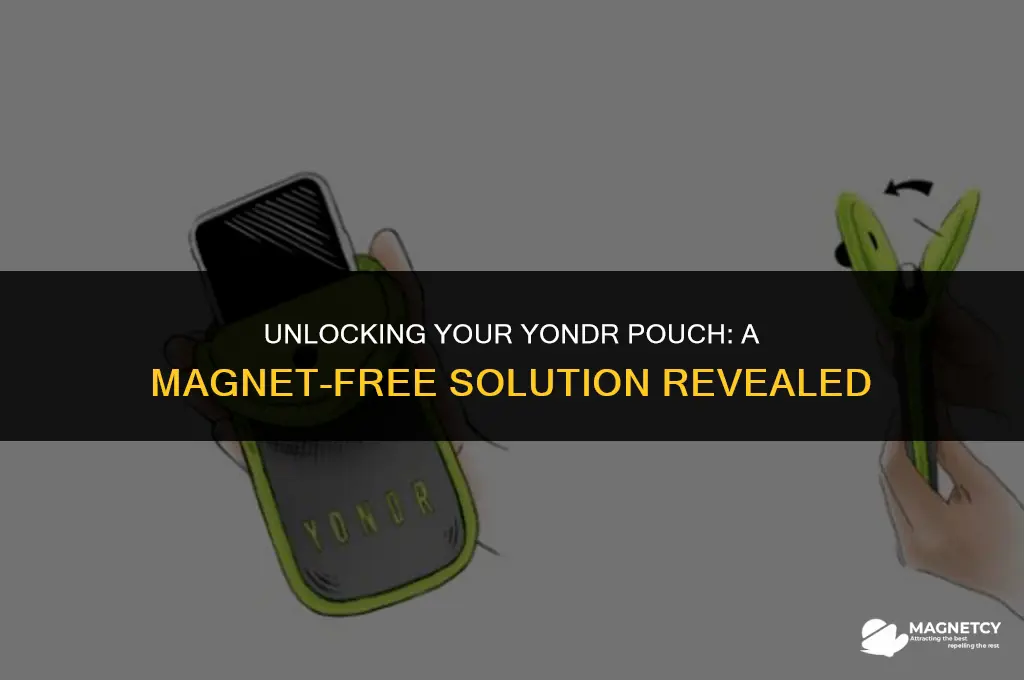 how to open a yondr pouch without a magnet