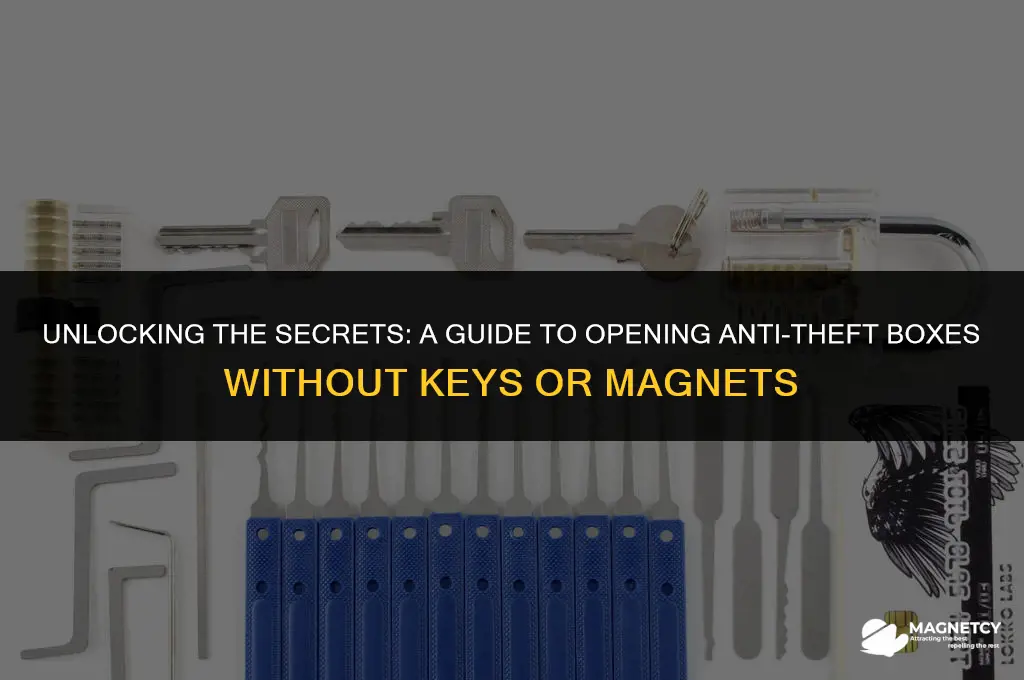 how to open anti theft box without magnet without key