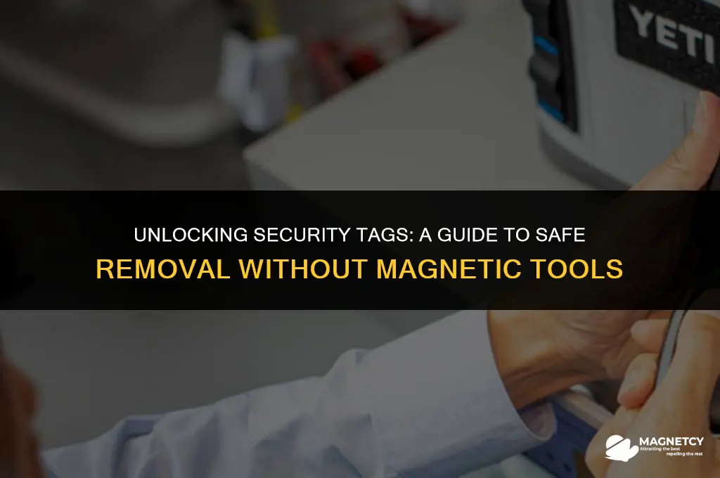how to open magnetic shoplifting tag without magnet