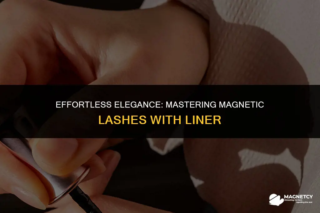 how to put on magnetic lashes with magnetic liner