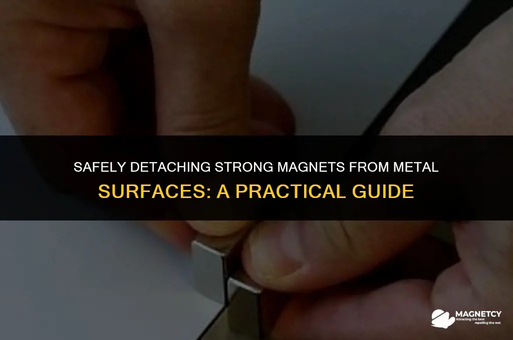 how to remove a strong magnet from metal