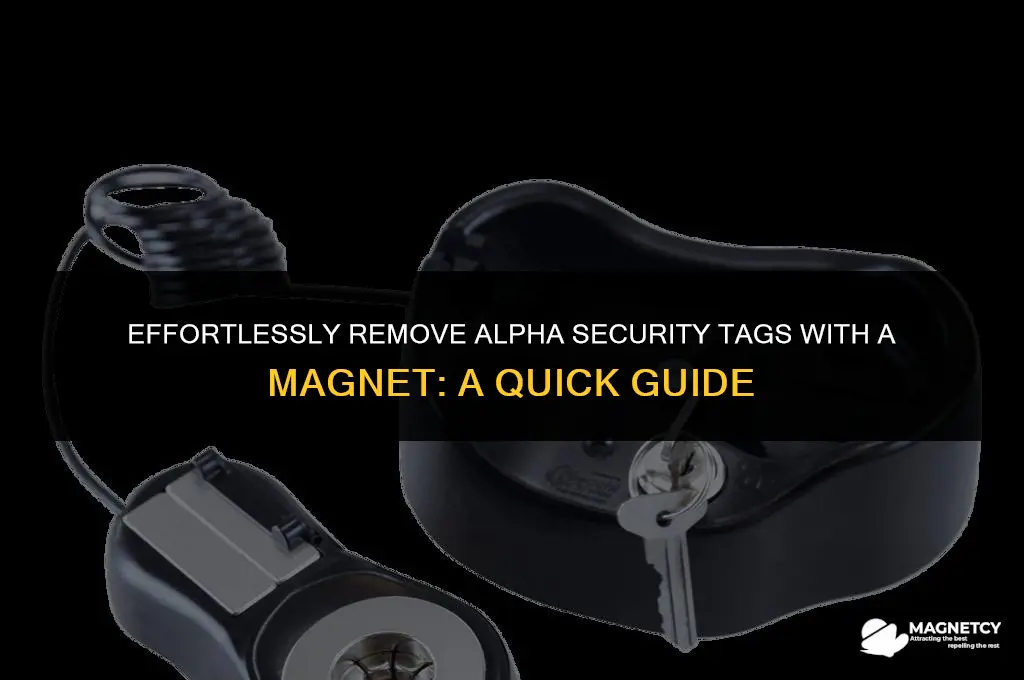 how to remove alpha security tag with magnet