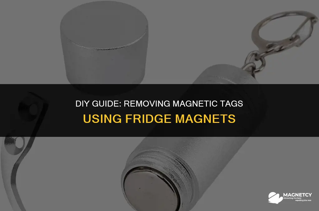 how to remove magnetic tag with fridge magnet