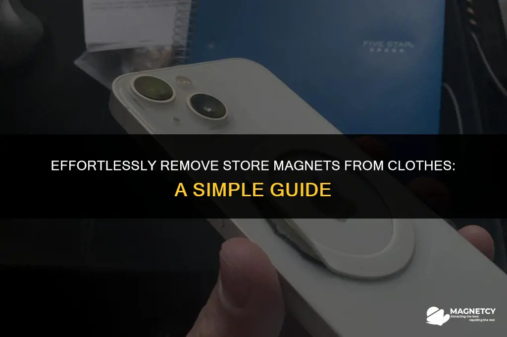 how to remove store magnet from clothes