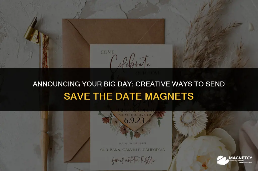 how to send save the date magnets