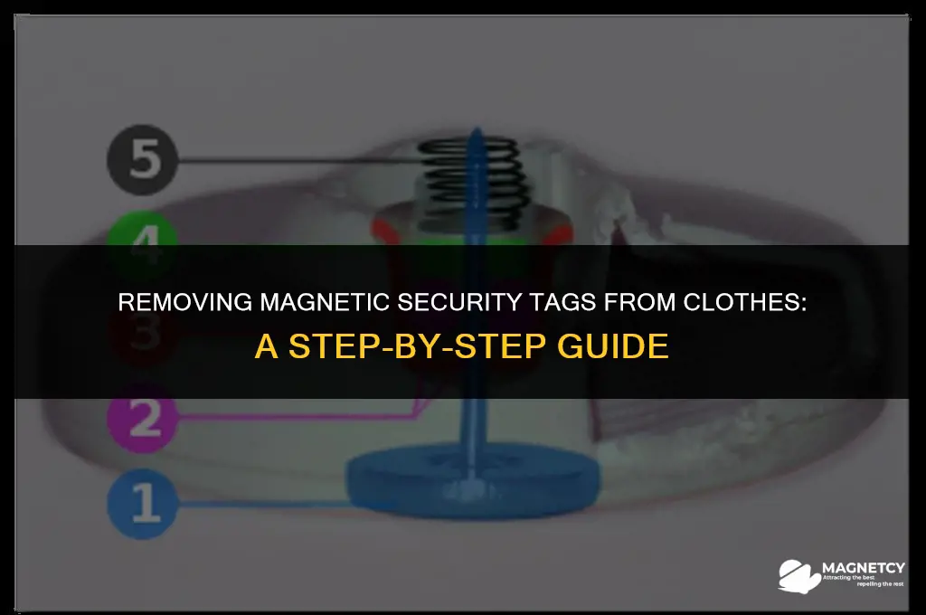 how to take off the magnetic security tags on clothes