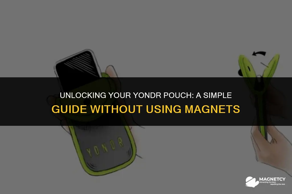 how to unlock yondr pouch without magnet