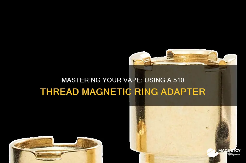 how to use a 510 thread magnetic ring adapter