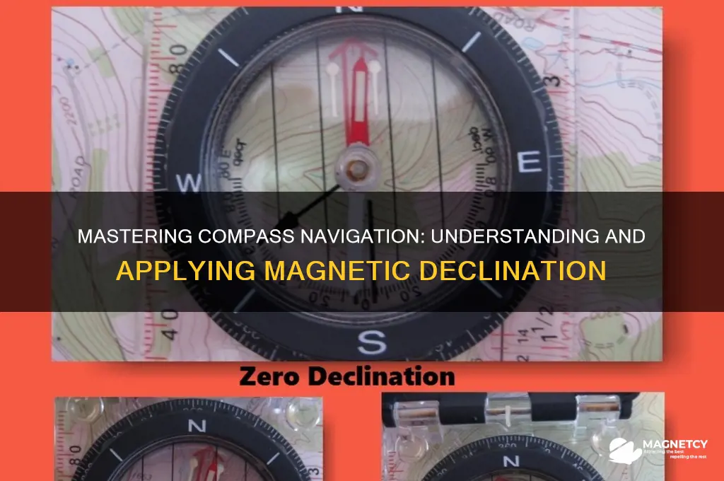 how to use a compass magnetic declination