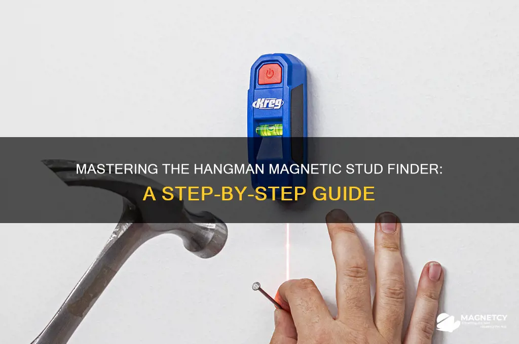 how to use a hangman magnetic stud finder