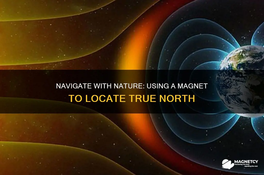 how to use a magnet to find north