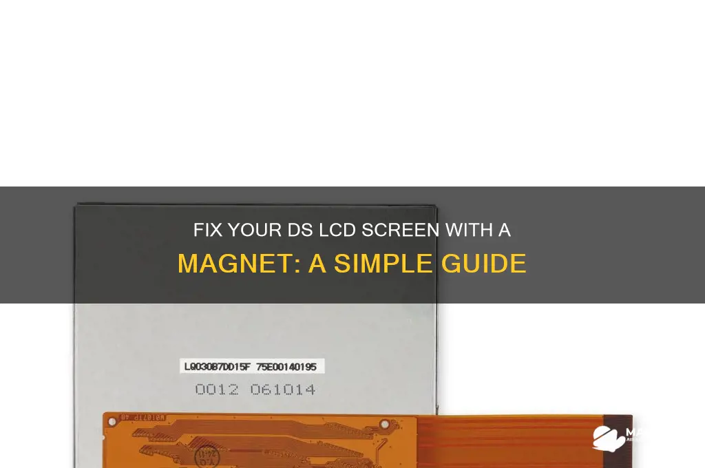 how to use a magnet to fix lcd on ds