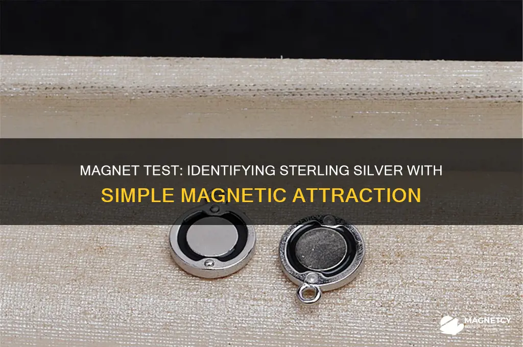 how to use a magnet to identify sterling silver