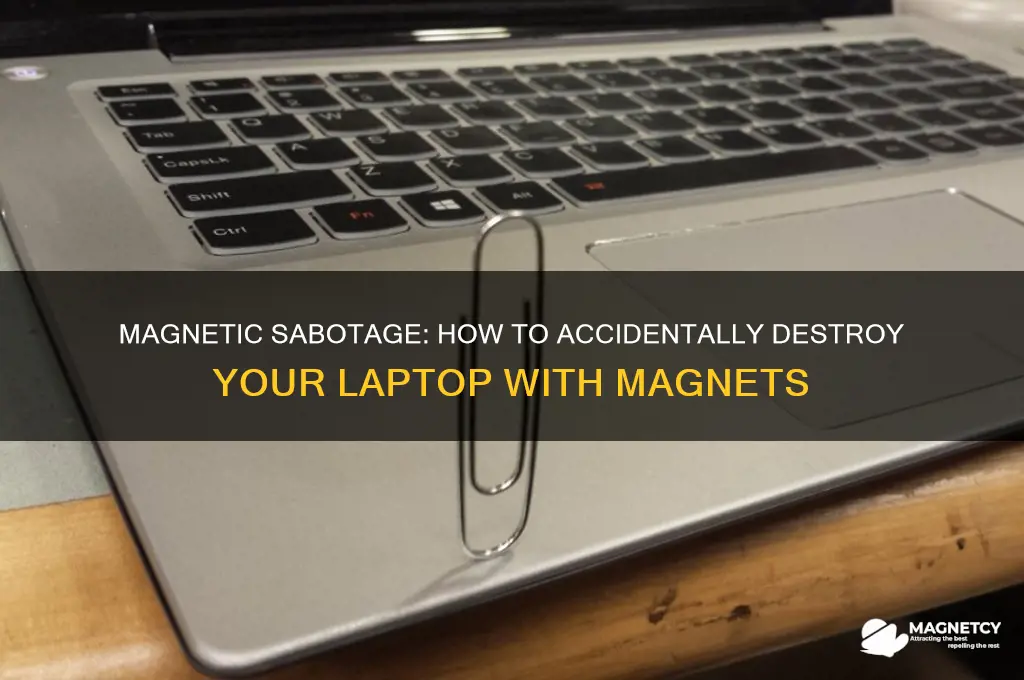 how to use a magnet to ruin laptop
