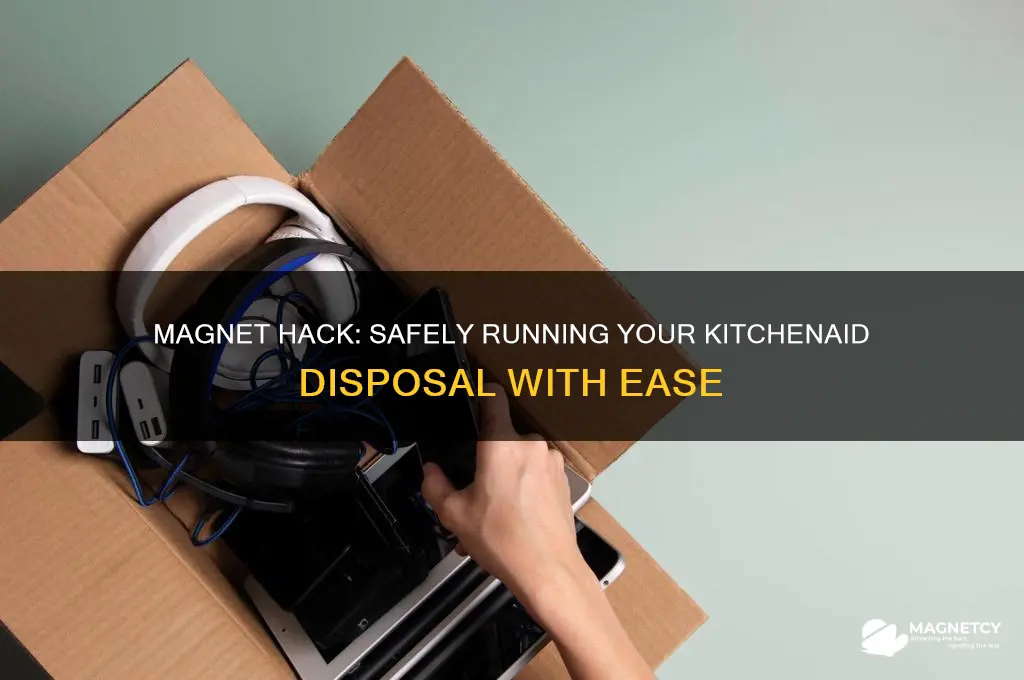 how to use a magnet to run kitchenaid disposal