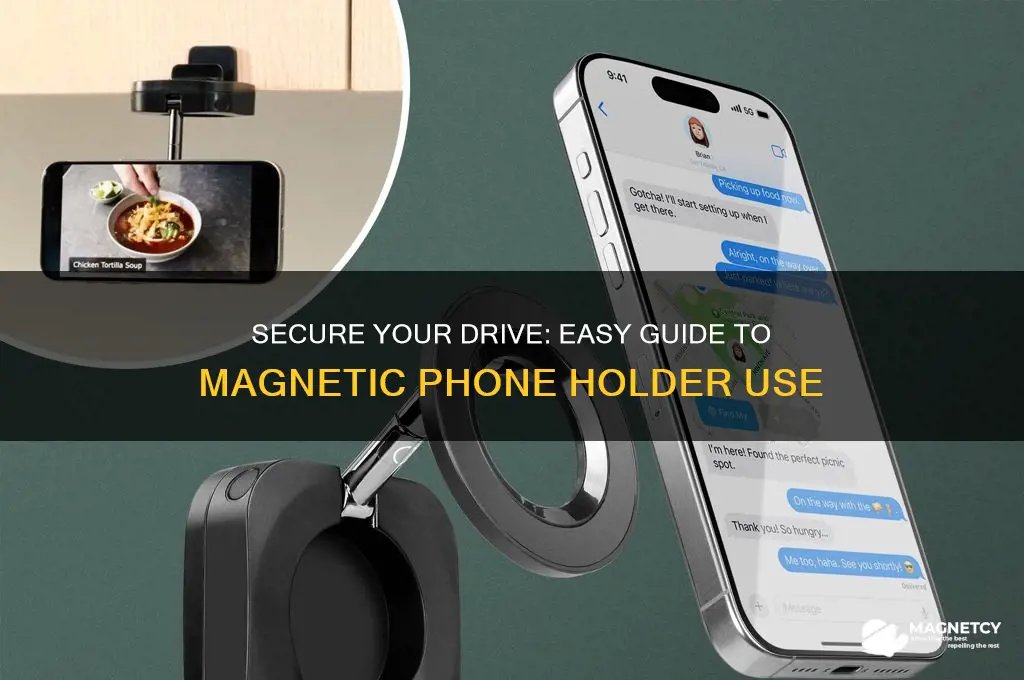 how to use a magnetic cell phone holder