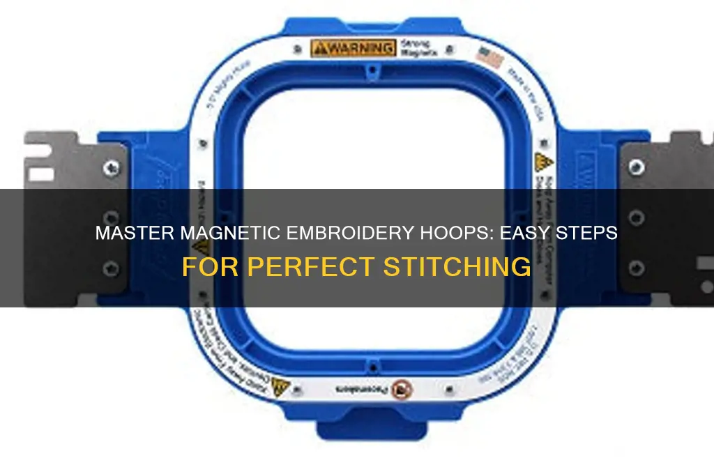 how to use a magnetic embroidery hoop