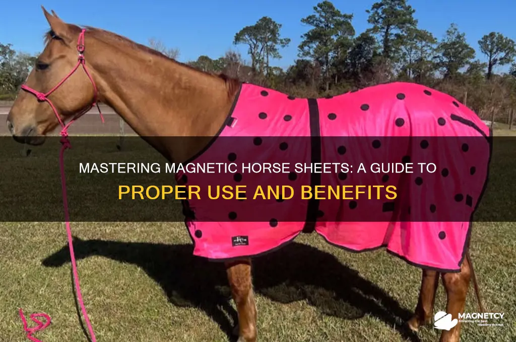 how to use a magnetic horse sheet