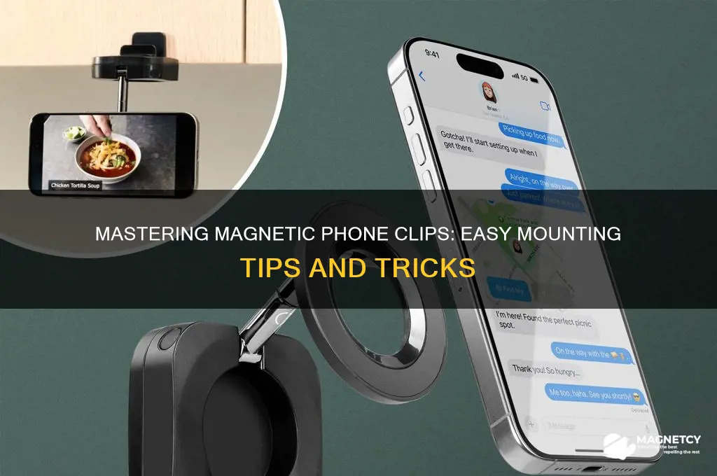 how to use a magnetic phone clip