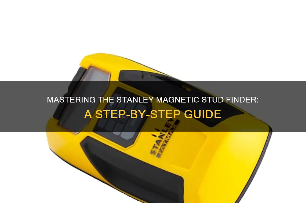 how to use a stanley magnetic stud finder