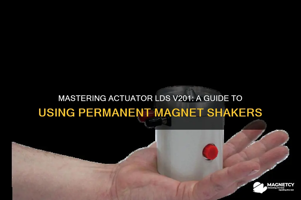 how to use actuator lds v201 permanent magnet shaker