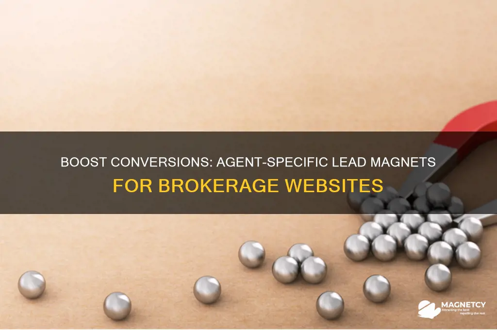 how to use agent-specific lead magnets on brokerage website