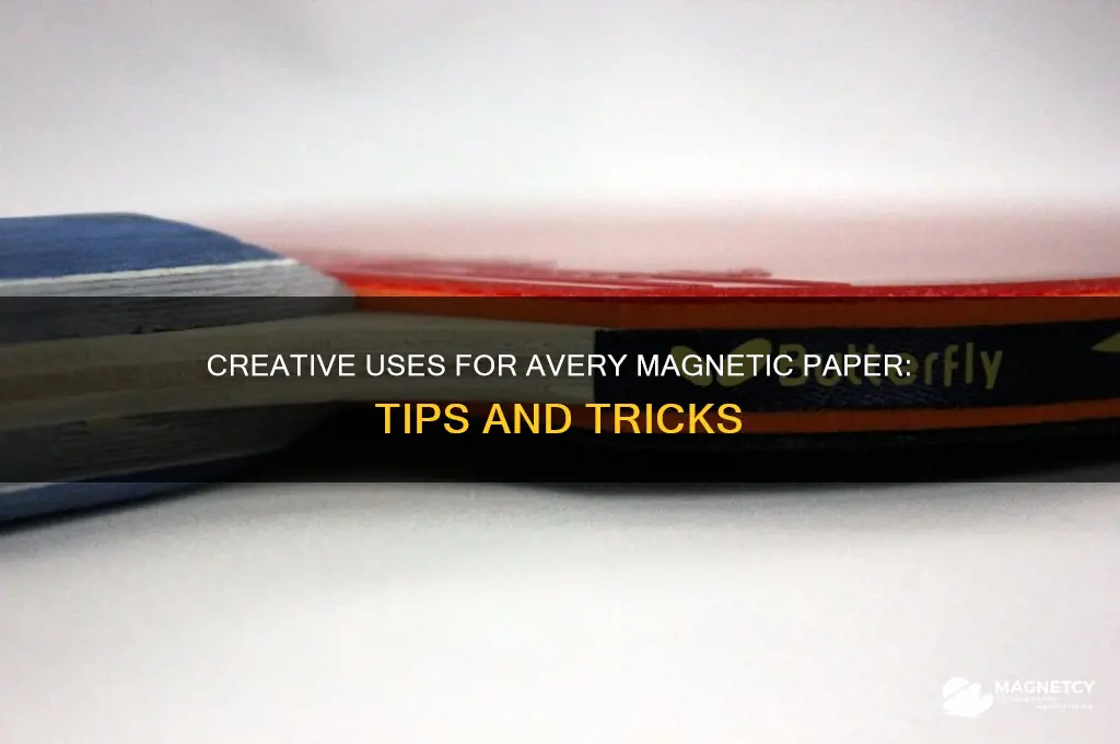 how to use avery magnetic paper