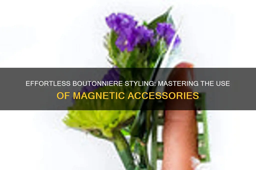 how to use boutonniere magnets