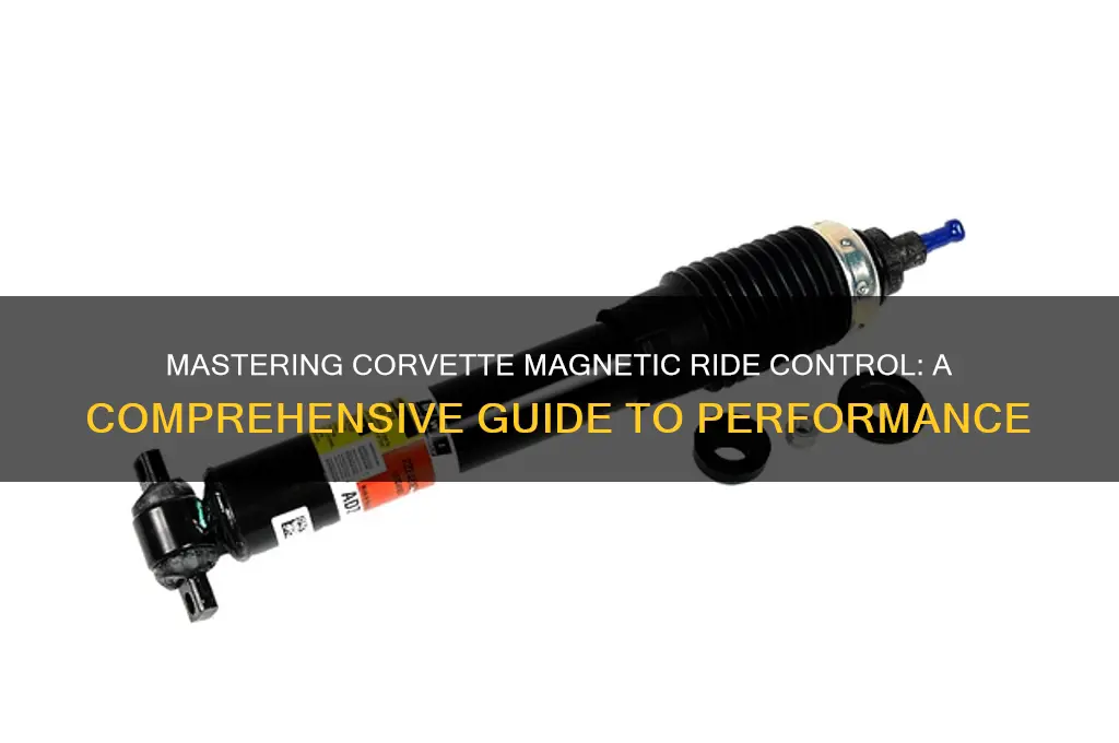 how to use corvette magnetic ride control work