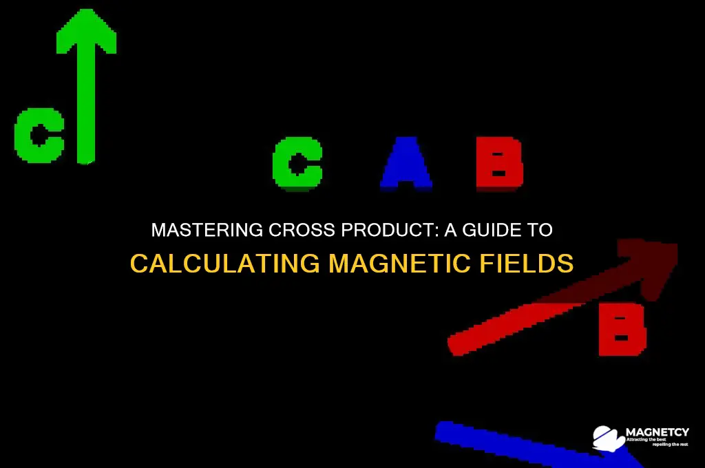how to use cross product to find magnetic field
