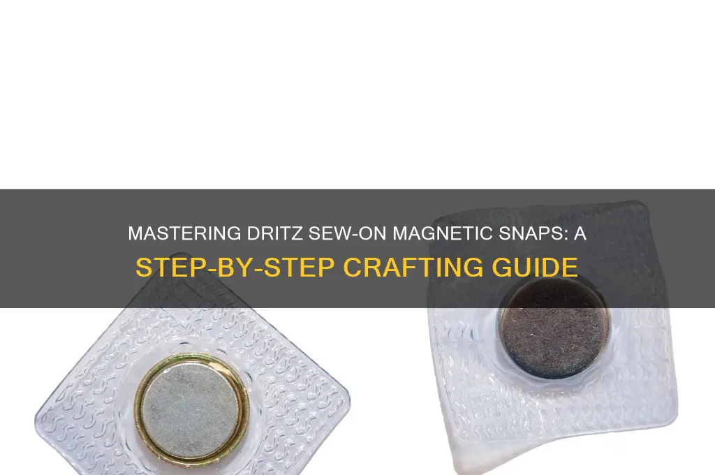 how to use dritz sew on magnetic snaps