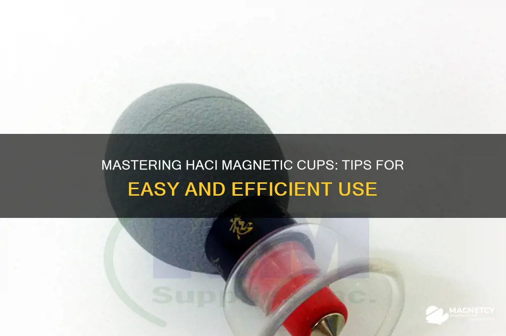 how to use haci magnetic cups
