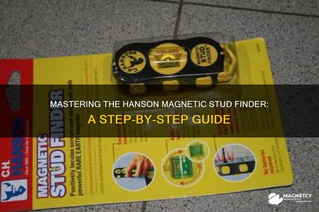 how to use hanson magnetic stud finder