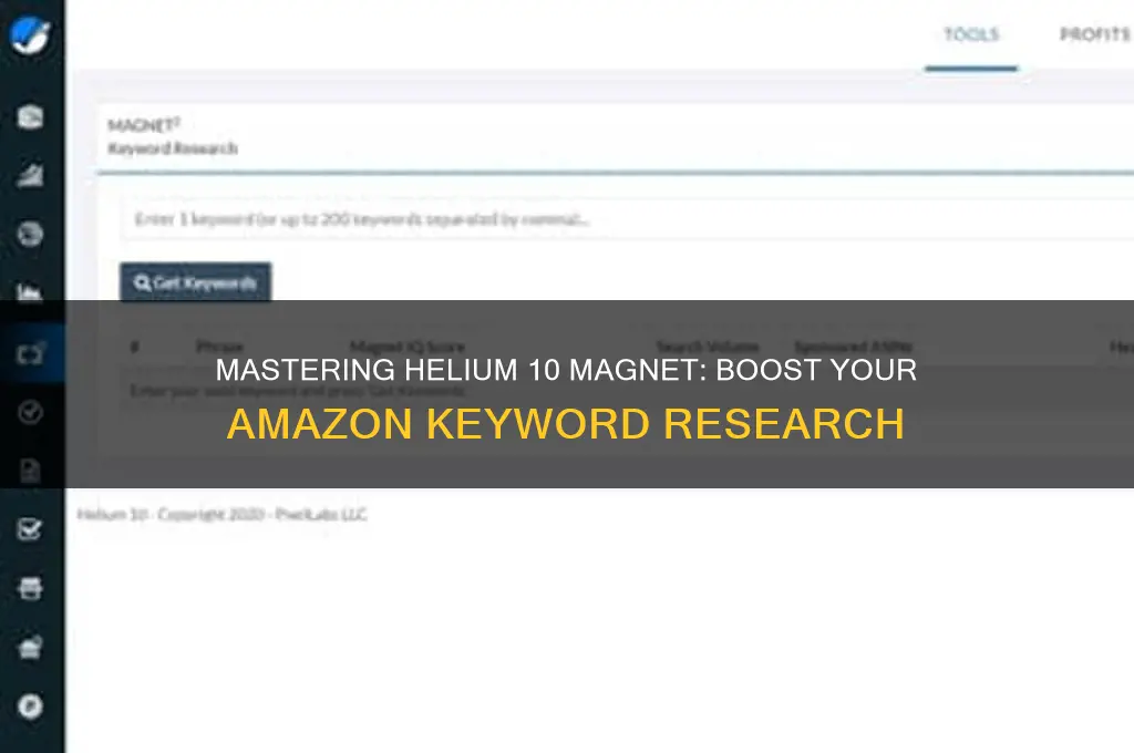 how to use helium 10 magnet