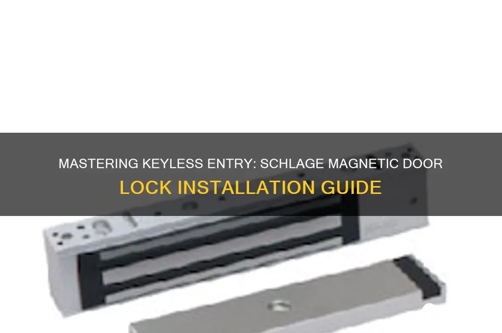 how to use industrial keyless magnetic door lock schlage