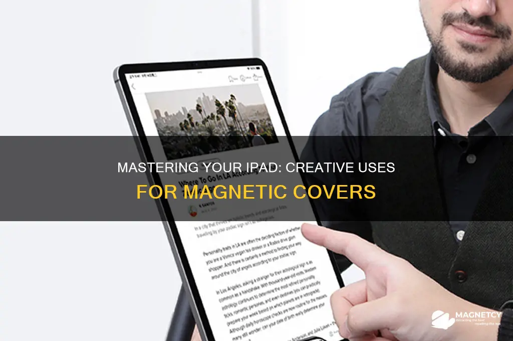 how to use ipad magnetic cover