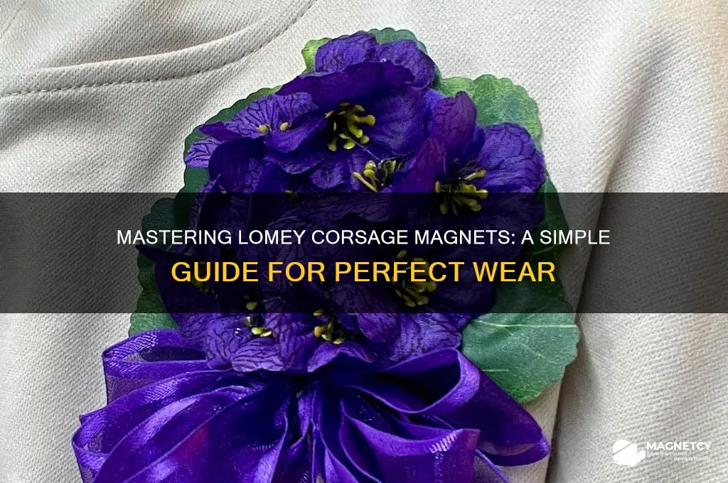 how to use lomey corsage magnets