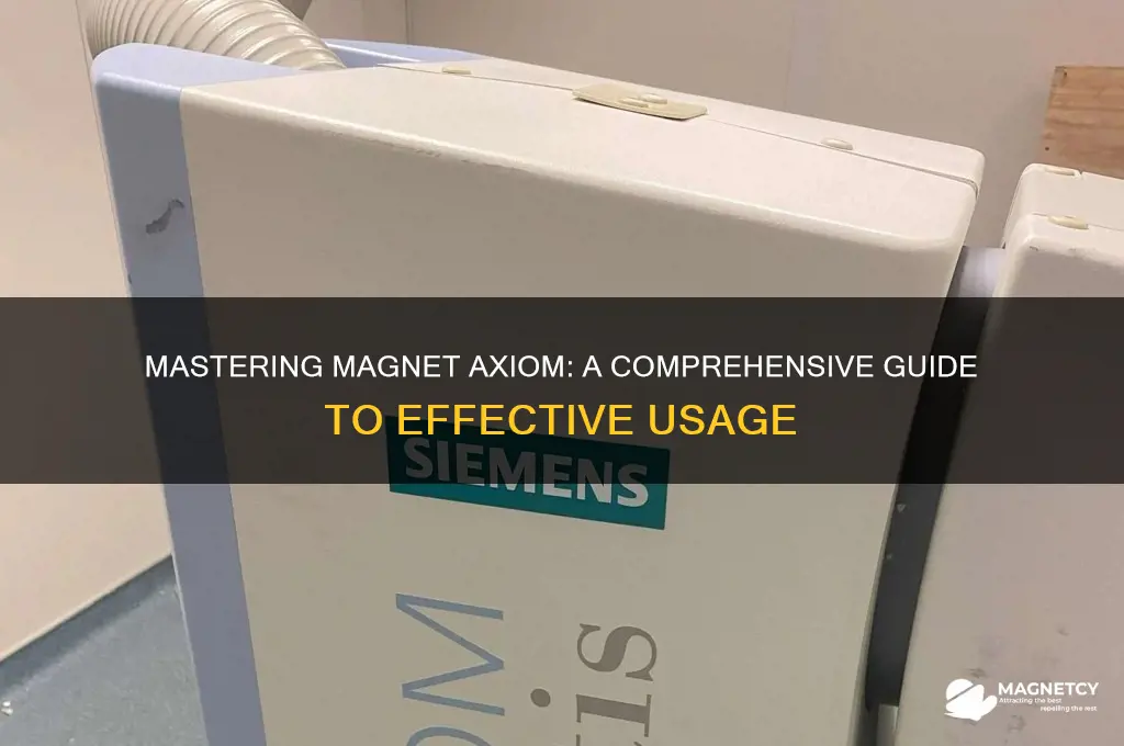 how to use magnet axiom