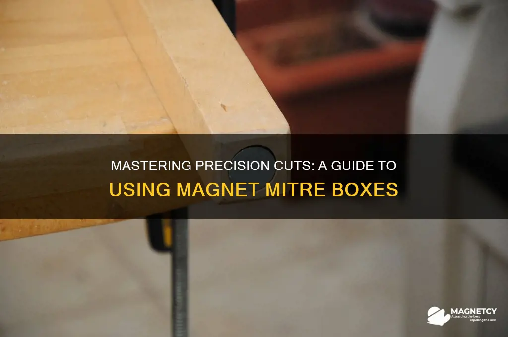 how to use magnet mitre box