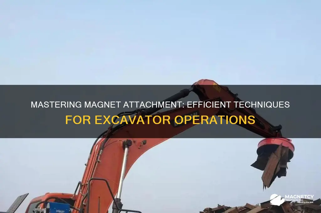 how to use magnet on excavater