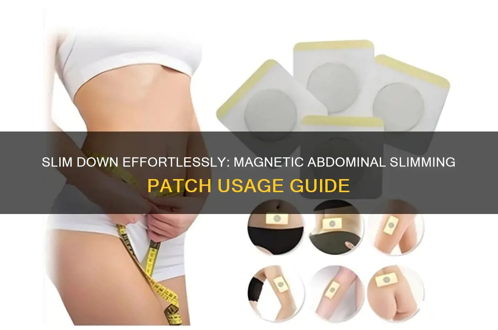 how to use magnetic abdominal slimming patch