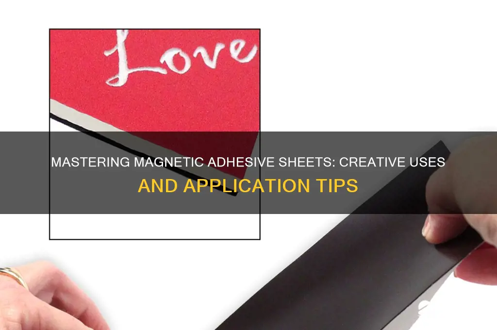 how to use magnetic adhesive sheets