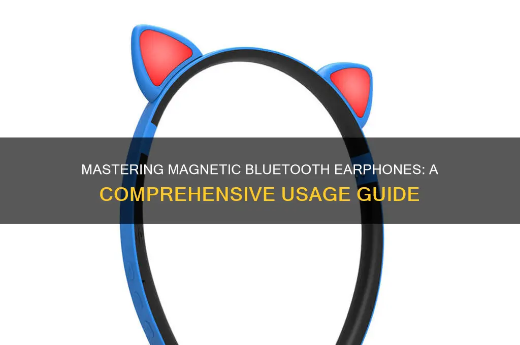 how to use magnetic bluetooth earphone