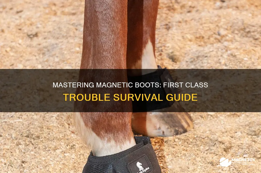 how to use magnetic boots in first class trouble