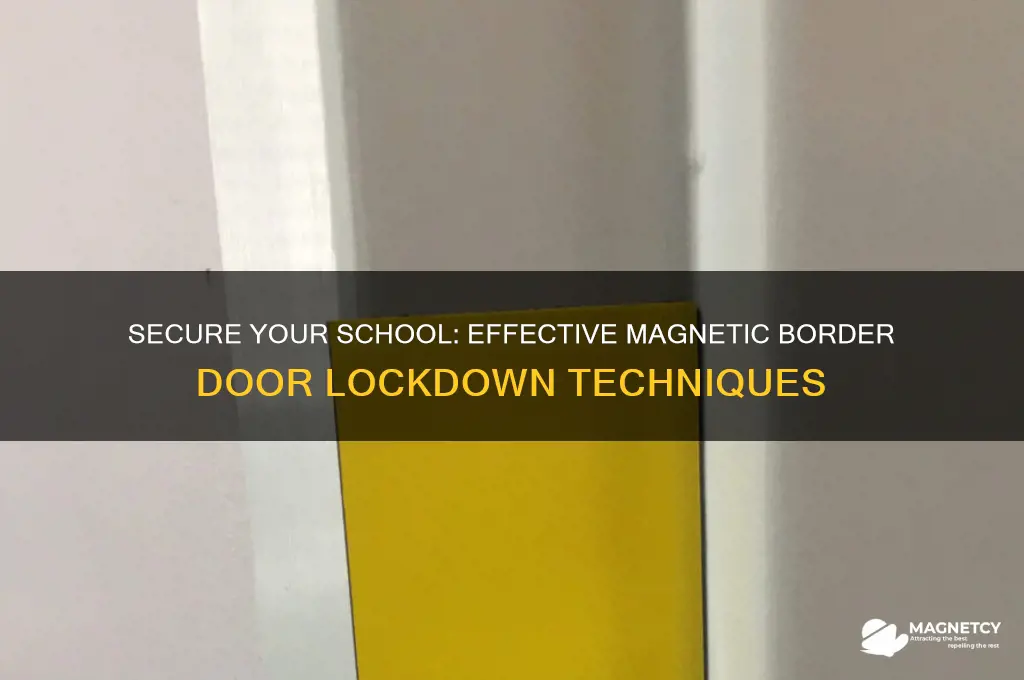 how to use magnetic border school door lockdown