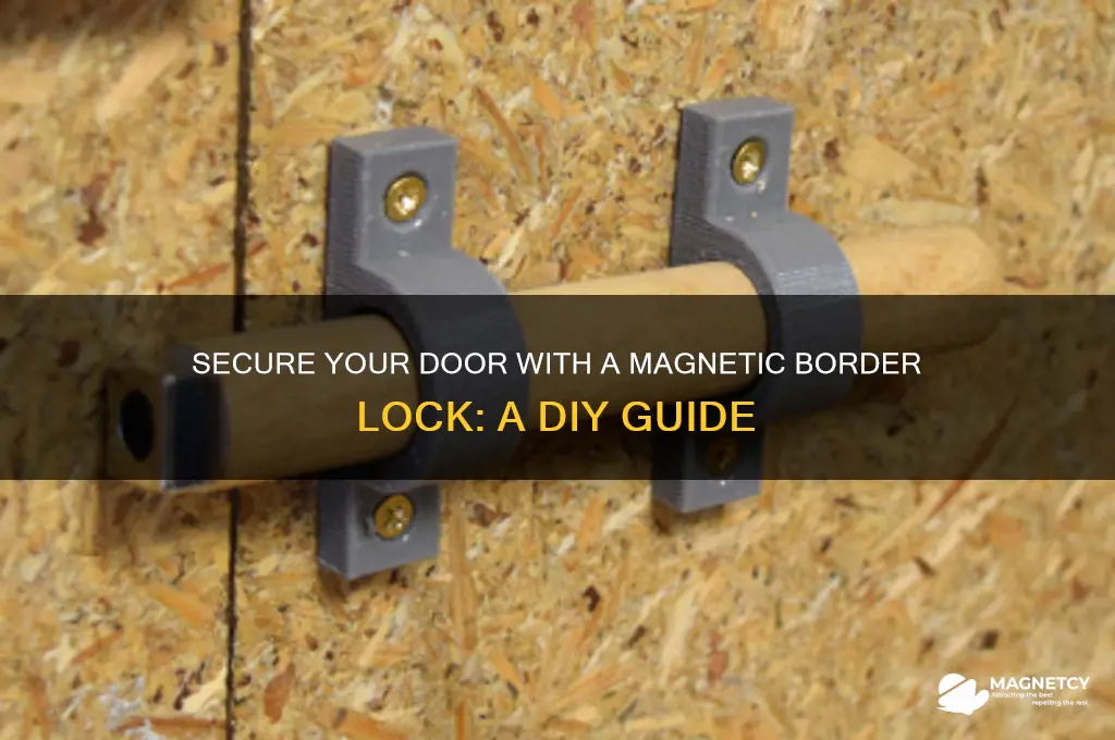 how to use magnetic border to lock a door