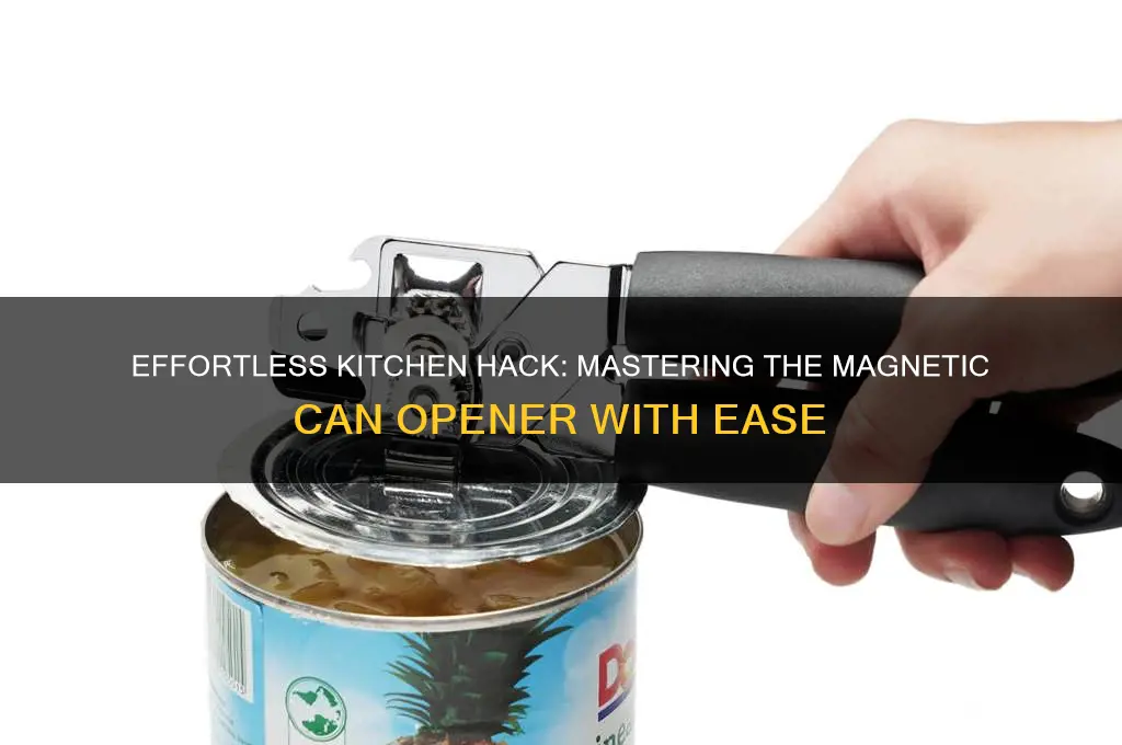 how to use magnetic can opener