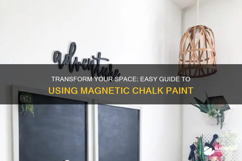 how to use magnetic chalk paint