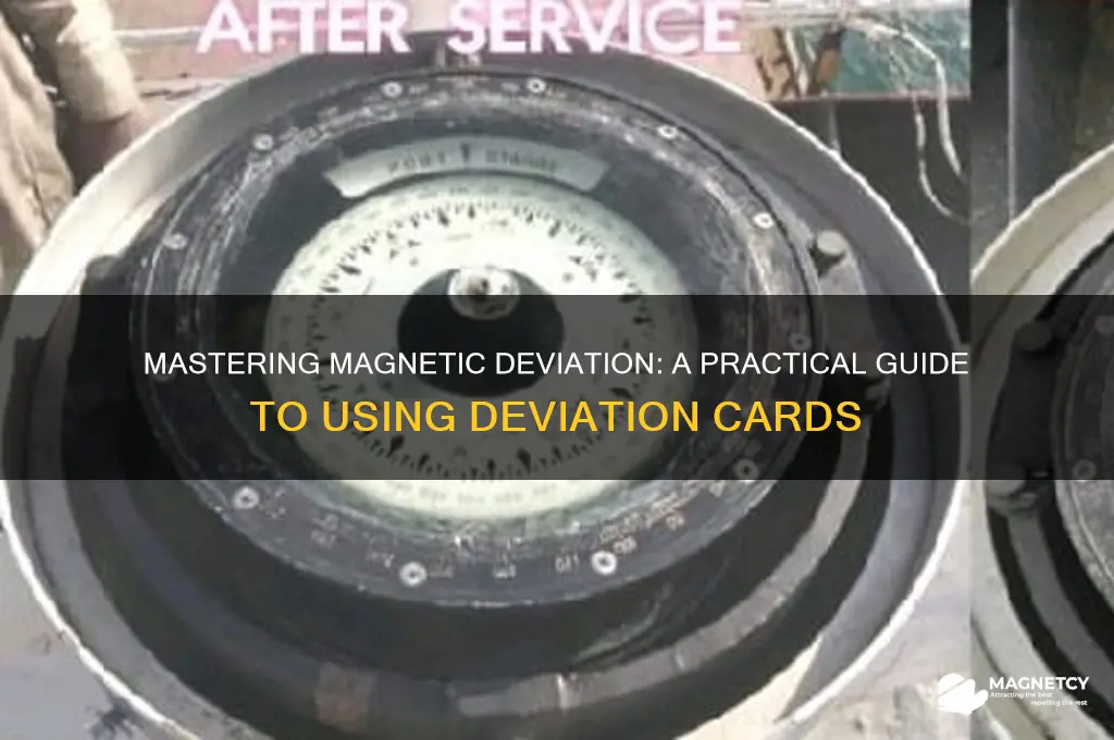 how to use magnetic deviation card