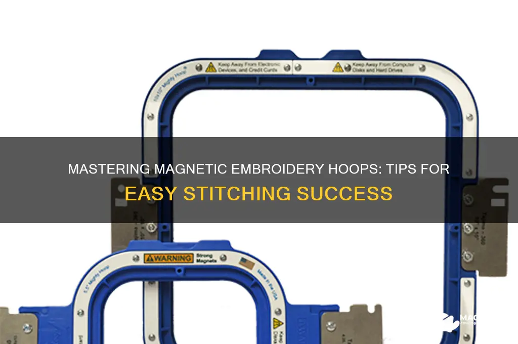 how to use magnetic embroidery hoop